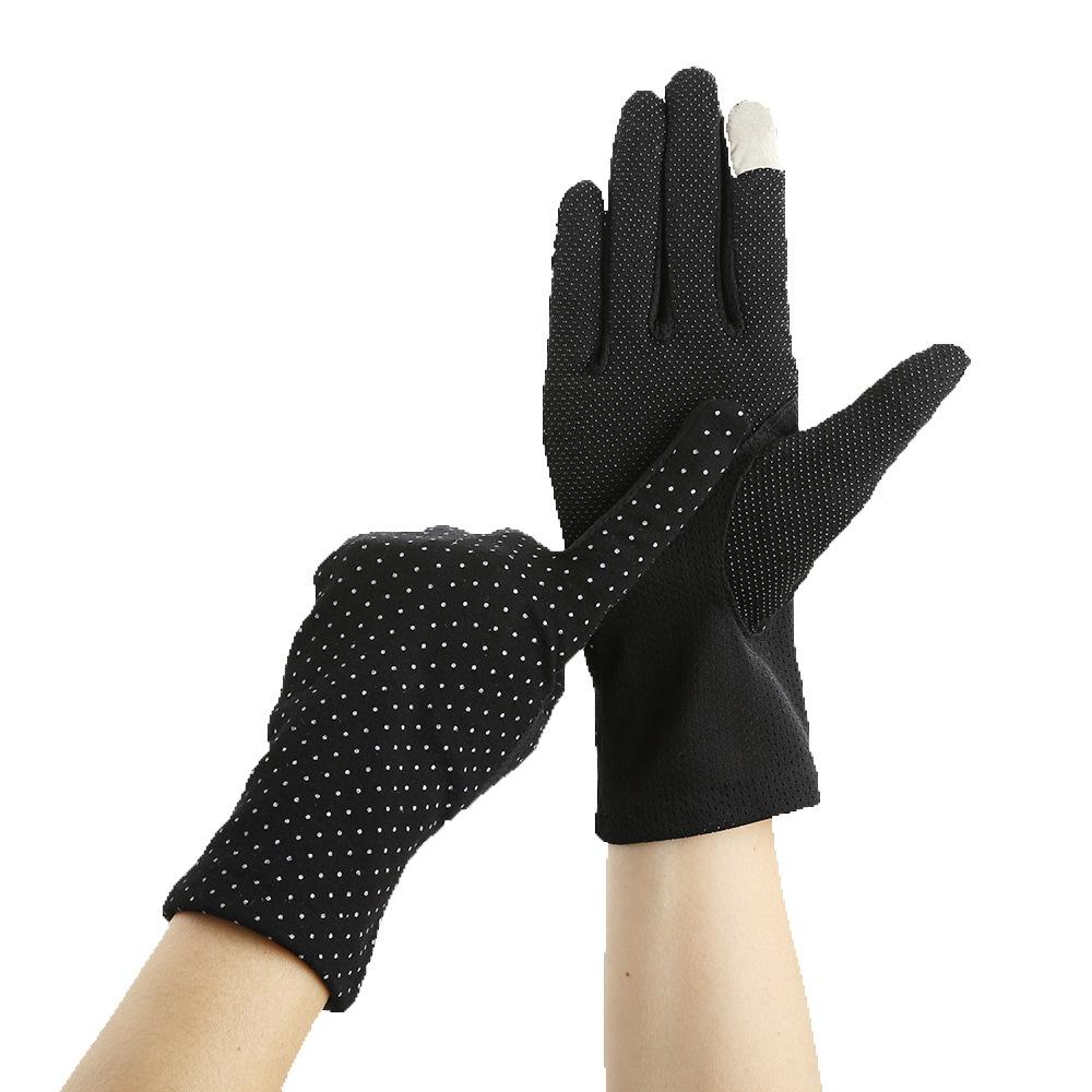 Summer Sunscreen Thin Driving Short Gloves  Sun Protection Gloves