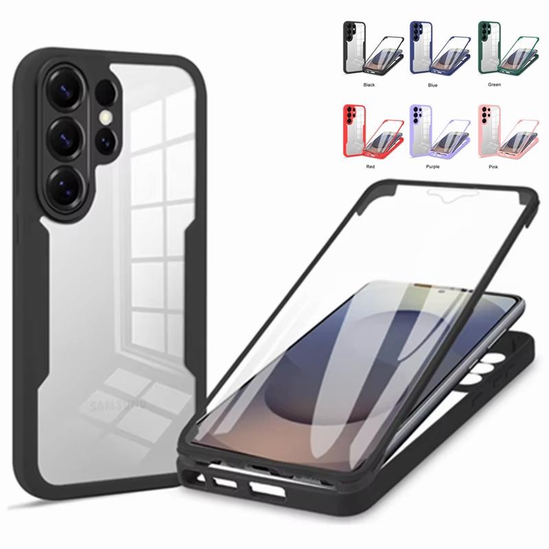 Etui ochronne 360 dwustronne pełna ochrona do Samsung Galaxy S26 Ultra GalaxyS26 Plus S 26 5G Przedni ekran odporny na wstrząsy przezroczysta osłona