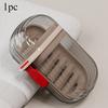 1/2PCS Portable Soapdish Sealed Storage Box Waterproof and Leak-proof Soap Storage Rack for TravelingCamping and Business Trip.