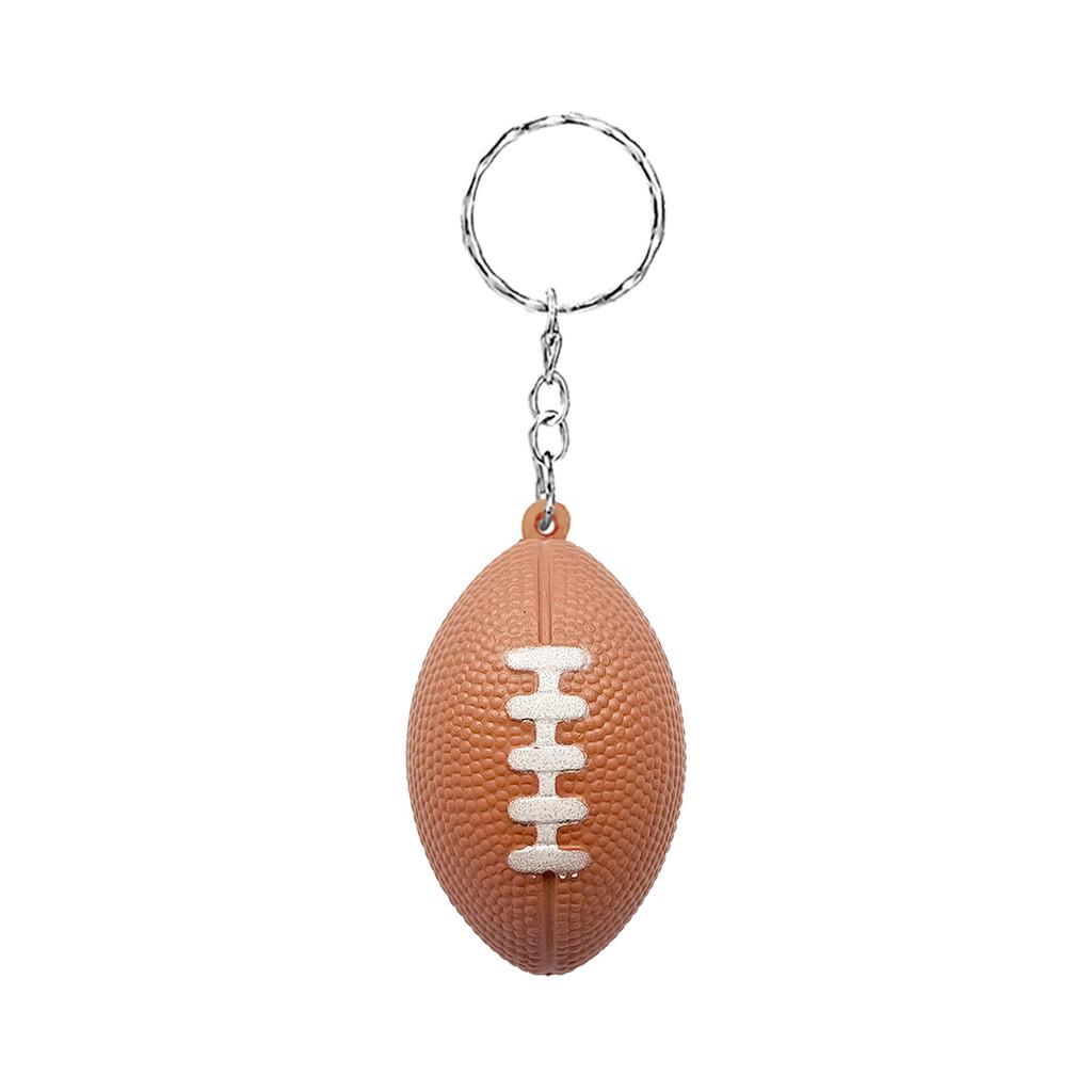 Pu Foam Basketball Keychain Toy For Children Kids Stress Relief Bag Accessory