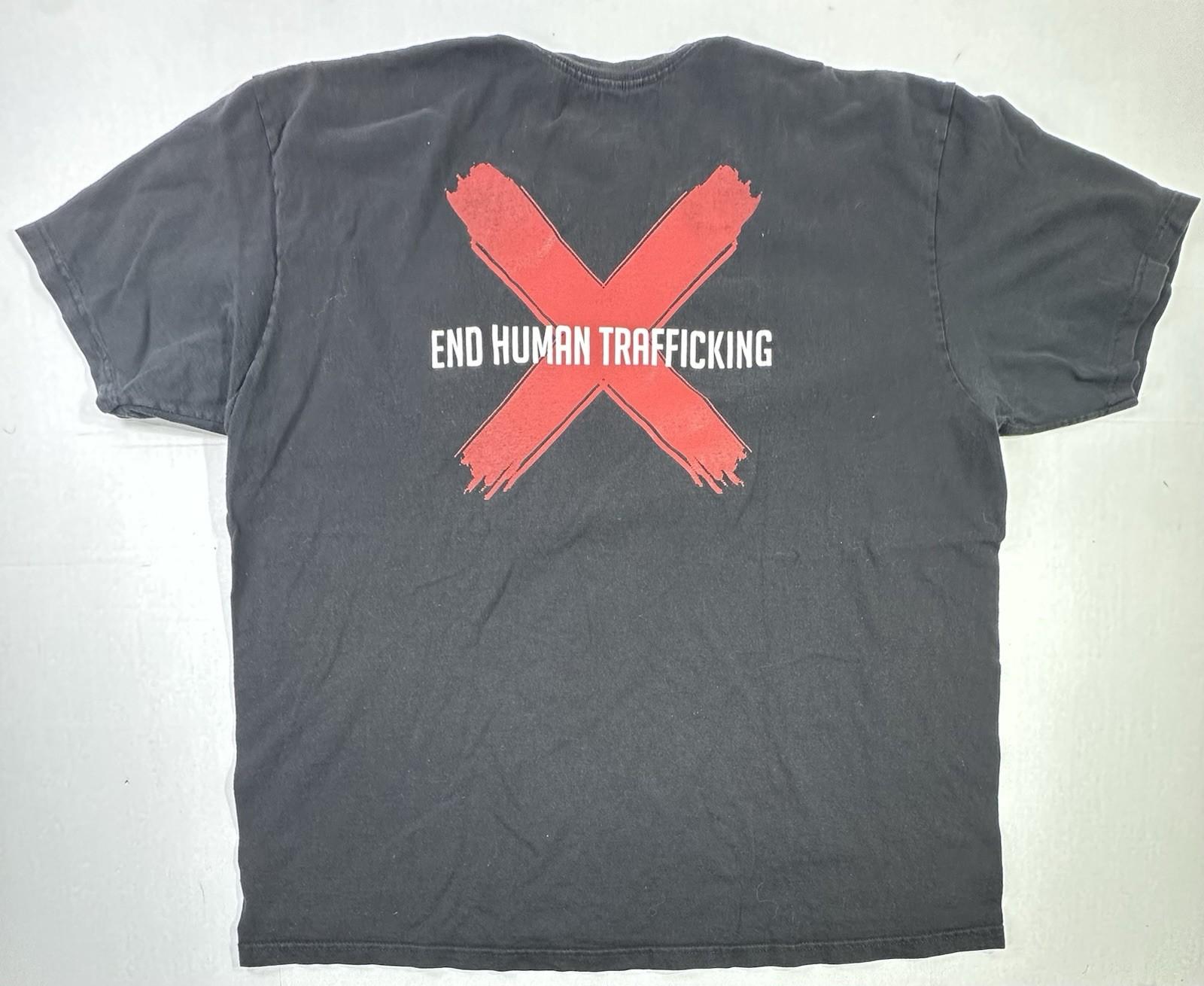Vintage End Human Trafficking Black Red X Awareness Activism Adult XL Unisex T-Shirt XL