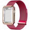 Case+Metal Milanese bands For Apple Watch Band 44mm 38mm-42mm-40mm Magnetic Loop iwatch Series 9 8 7 6 5 4 3 SE 45mm 41mm Strap