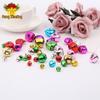 Eco-Friendly Colored Christmas Tree Bells - Vacuum Plated DIY Craft Accessories