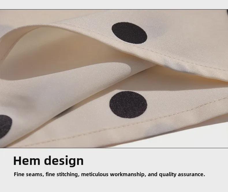 Women's Polka Dot Doll Collar Loose Tops - Summer 2023 Fashion