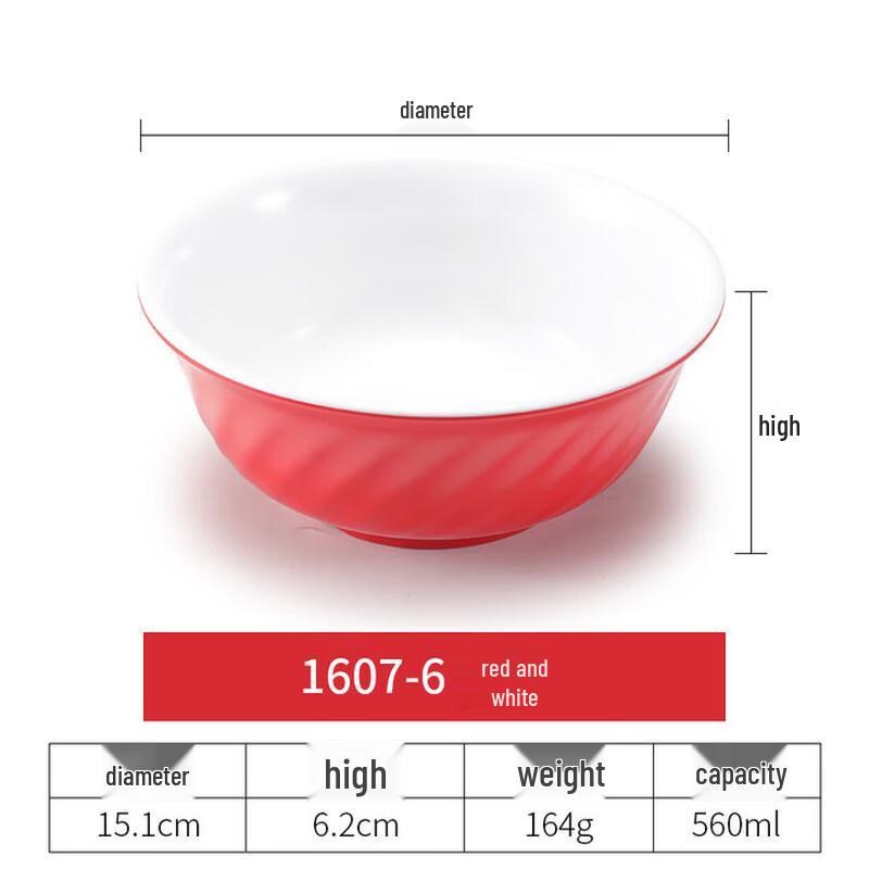 Melamine Diagonal Pattern Dinnerware Bowl