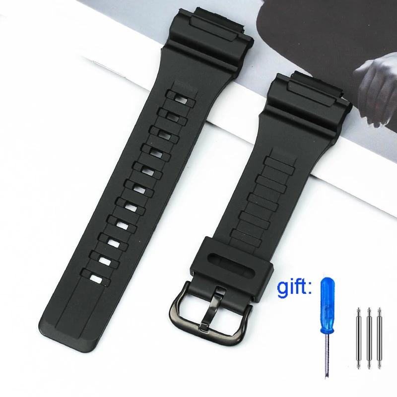 Per Casio AQ-S810w 800 W-735H TRT-110H AEQ-110w AE-1000W W-735H SGW-300H MRW-200H F-180WH Cinturini in Silicone per Orologi
