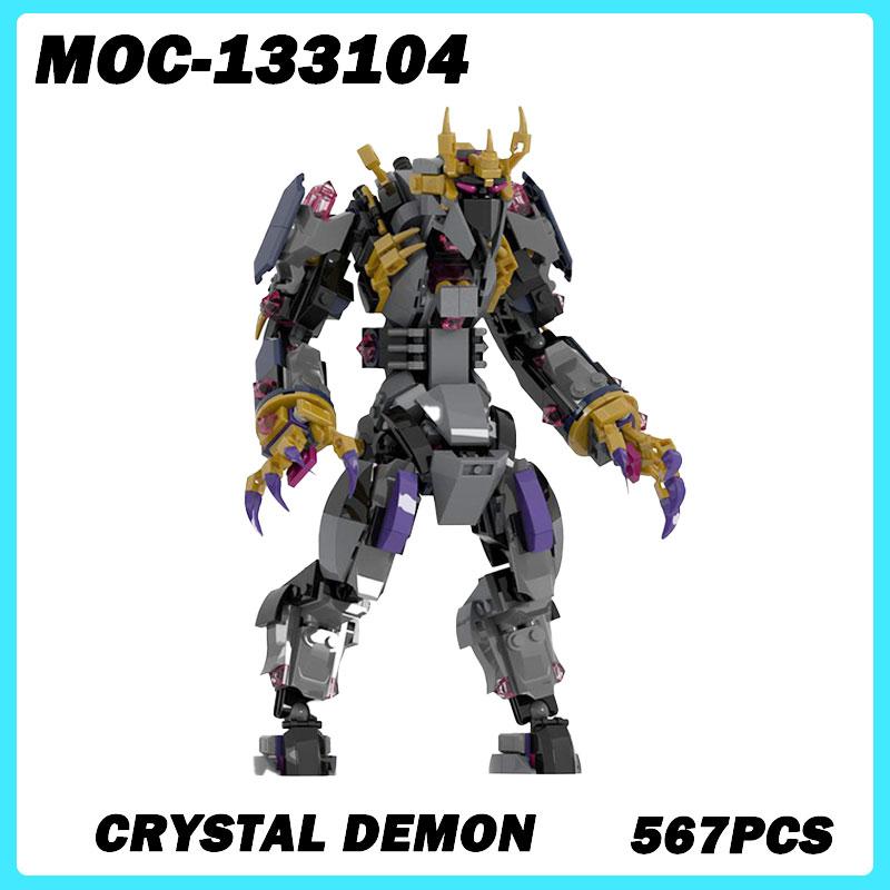 MOC-133104 Mech Series Crystal Demon Building Blocks, DIY Model, Assemble Bricks, High Difficulty Puzzle Toys Xmas Gifts 567PCS