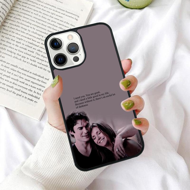 

Elena Damon The Vampire Diaries Phone Case for iPhone 17 Air 16 15 14 12 13 PLUS 11 PRO MAX Cover Fundas Shell iPhone 11pro max