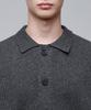 Musinsa Standard Oversized Ribbed Collared Cardigan [Medium Grey]