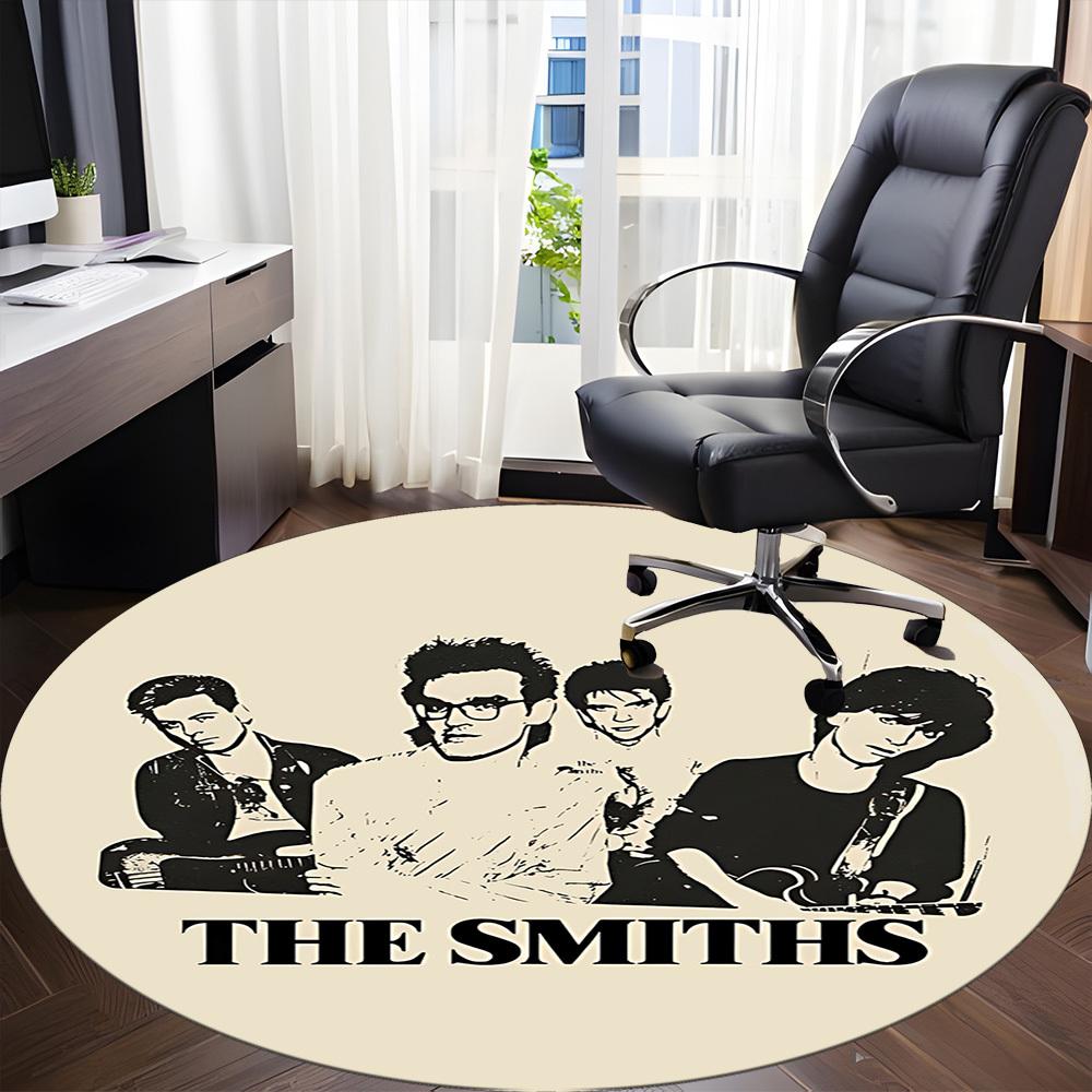 1pc The Smiths Music Band Office Round Area Rug, Under Office Chairs Bedroom Living Room Home Decor a1022357