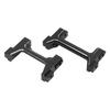 Aluminum Front and Rear Bumper Mounts Set RC Bumper Mount for TRX4M 1 18 RC Crawler Black