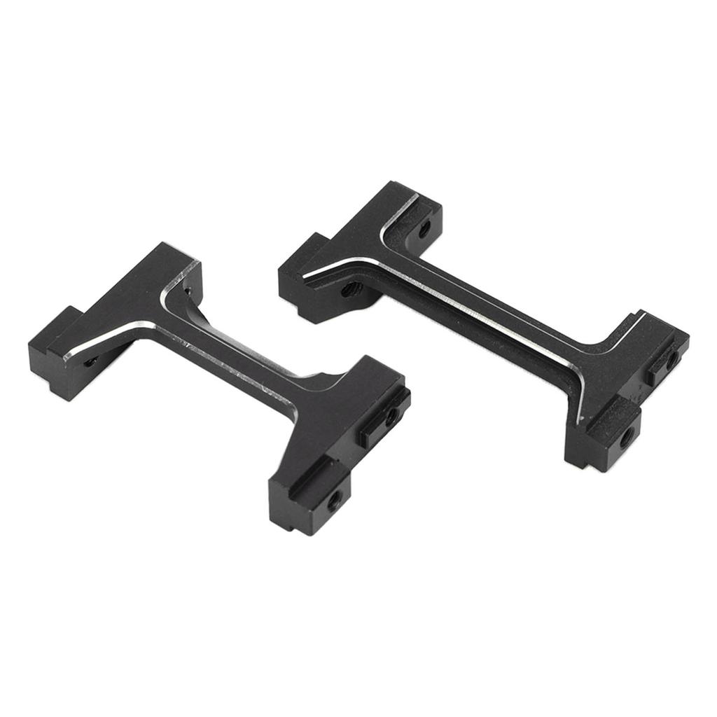 Aluminum Front and Rear Bumper Mounts Set RC Bumper Mount for TRX4M 1 18 RC Crawler Black