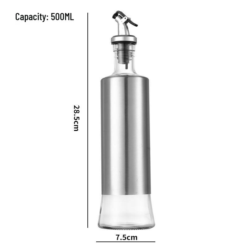 Zhi Shi Glass Oil & Seasoning Bottle with Scale (5-Pack)