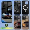 Etui na telefon GT Car F-FordS M-Mustang Dla iPhone 16,15,14,13,12,11,Pro,Max,Plus,Mini,SE Nowe Magnetyczne Bezprzewodowe Ładowanie Magsafe