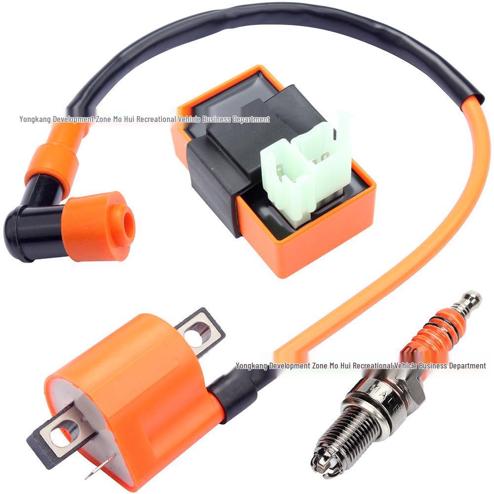High-Voltage Ignition Coil & Spark Plug for Motorcycle/ATV, 125-250CC