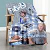 Haaland 180 Personalized Text Blanket Multi-purpose Personalized Blanket Comfortable Versatile for Couch Home Decor Office Bedding All-Season Use