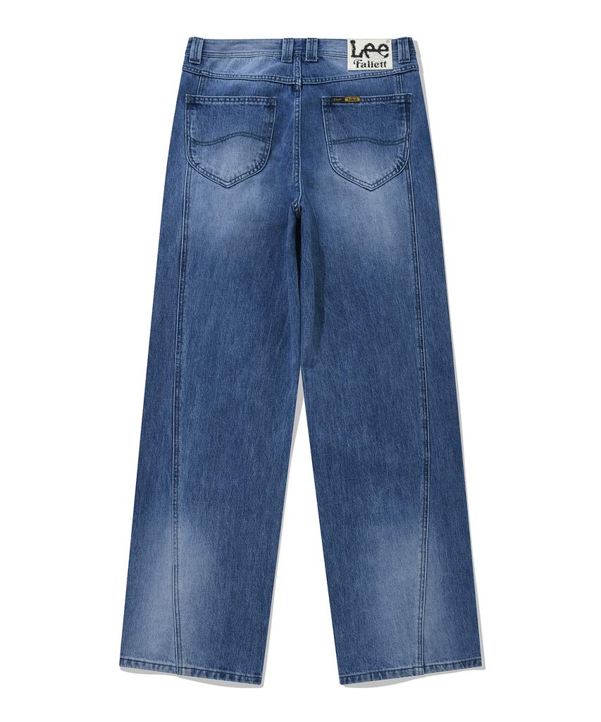 FALLETT [Fallettxlee] Washed Denim Pants Blue