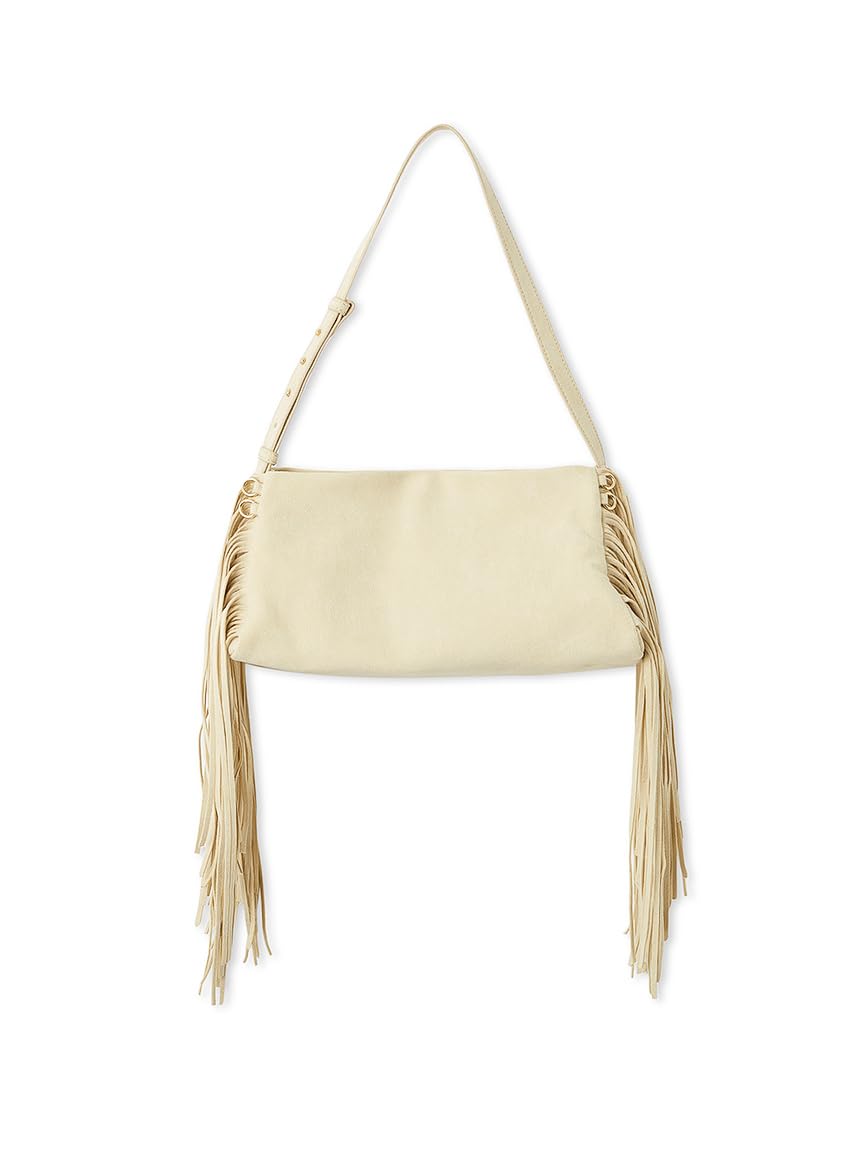 Fringe Slouch Bag FWGB261324 CRM Free Size [FRAY I.D] Women s