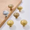 Classic Brass Cabinet Door Handle Golden Umbrella Shape Brass Handles European Style Wardrobe Knobs Closet Drawer