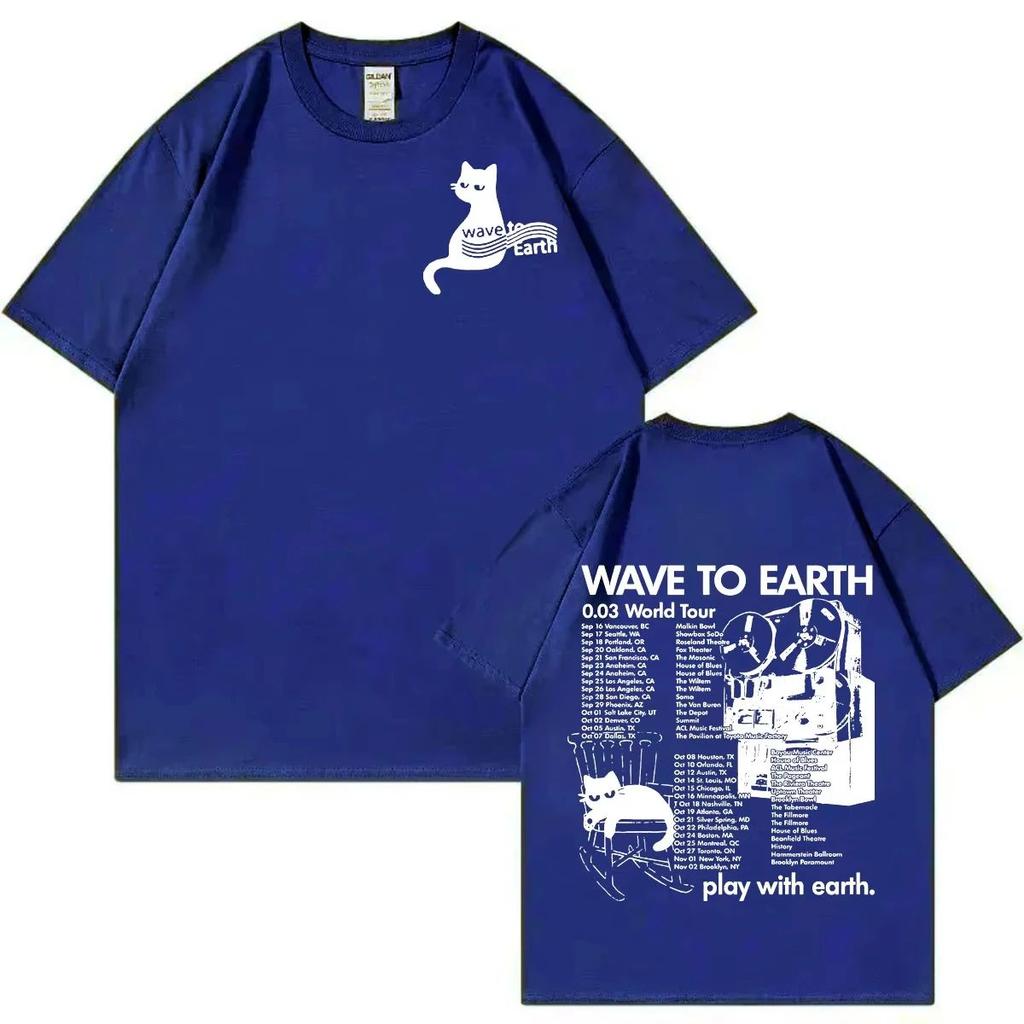 Harajuku Kpop Tee Wave To Earth 003 World Tour Tshirt Oversized Tshirts Fashion Trend Vintage Short Sleeve T Shirts Unisex