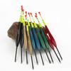 10 pièces Flotteurs de pêche en bord de mer haute visibilité Pêche à la roche Bois de balsa Poids 6g