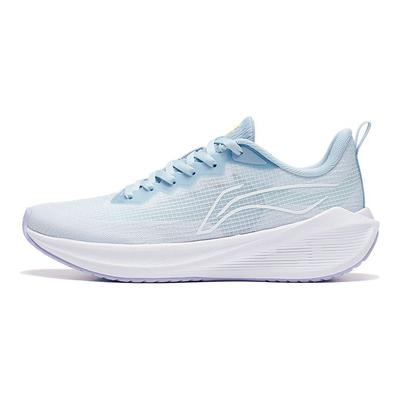 Li Ning Wu Shi Lite Versátil Durável Respirável Cano Baixo Tênis de Corrida Feminino Azul Claro ARST004-5