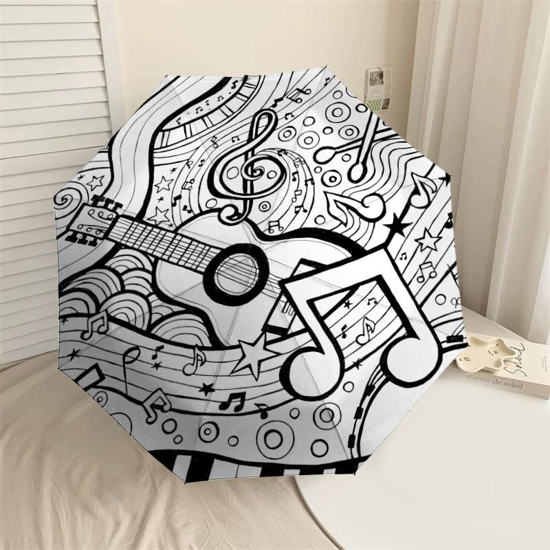 

1PC music guitar Umbrella-8-Rib Reinforced, Automatic Open, Lightweight & Durable, Cute Fashion Accessory for Outdoor-P2618