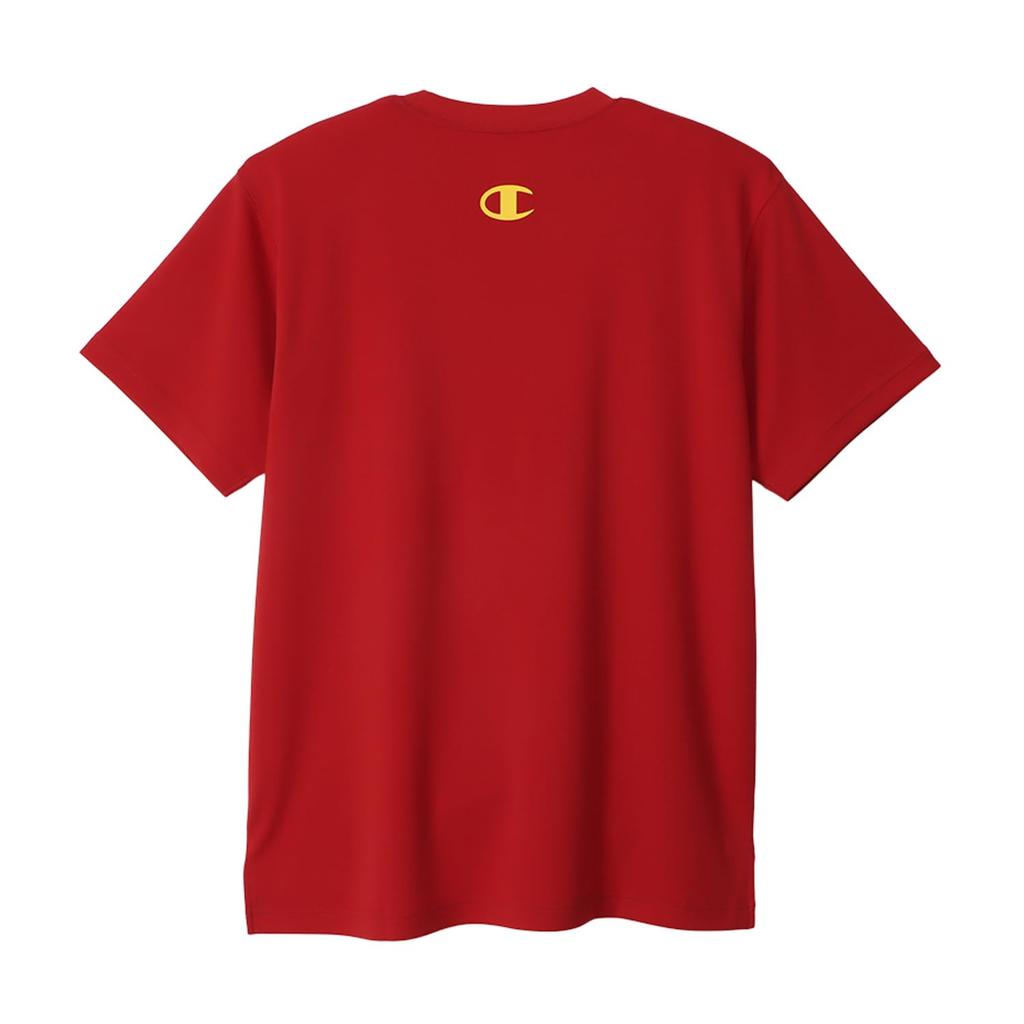 Champion Cardinal Basketball Short Round DRYSAVER Antibacterial and Odor Graphic Logo Men's T-Shirt, Sleeve, Neck, Resistant, Print, C3-ZB350