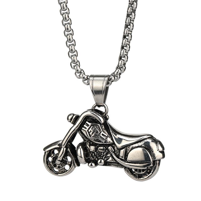 Fashion Motorcycle Necklace Hipster Hip Hop Punk Style Necklace Male Motorcycle Lovers Pendant