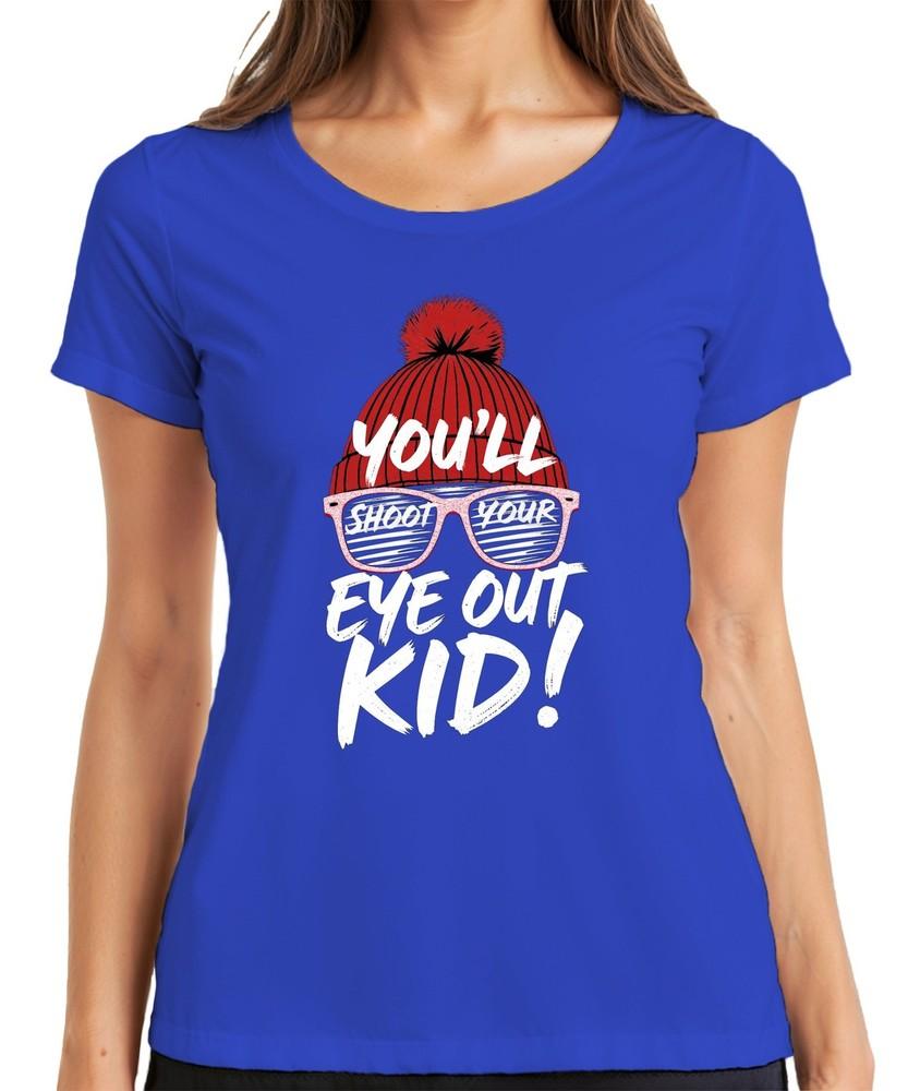 Youll Shoot Your Eye Out Kid Cult Movie Christmas Hat Retro Unisexs Tshirt