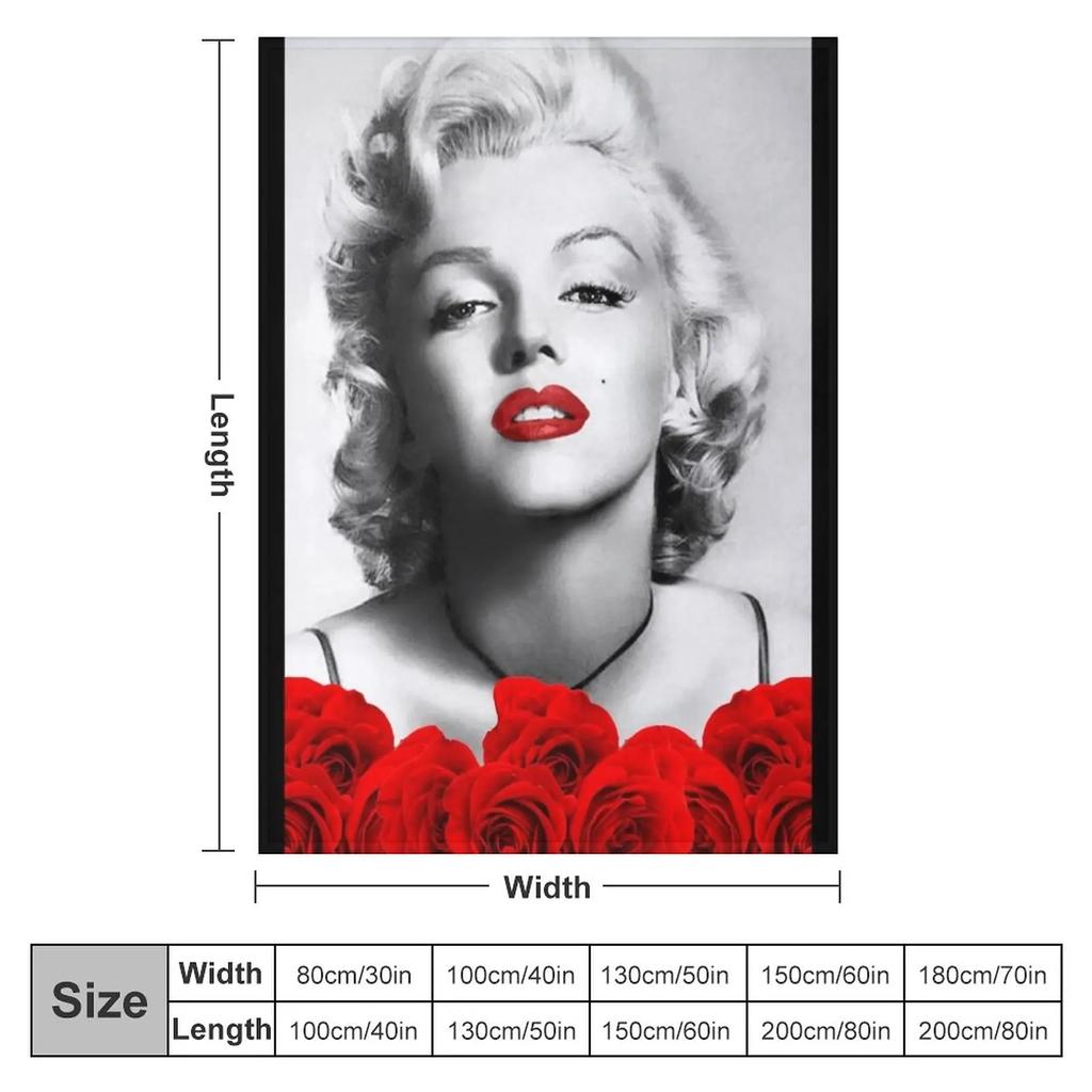Marilyn Monroe - Love - D82 Throw Blanket Luxury Throw Blanket Decorative Sofa Blanket