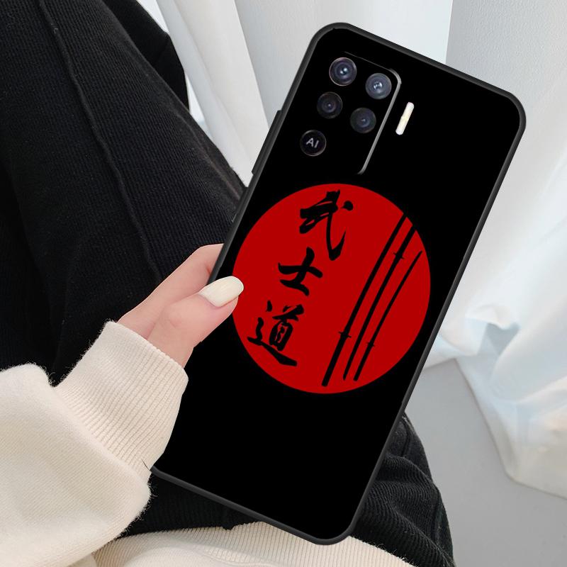 Japan Samurai Ninja Ronin Case For Oppo A96 A76 A16 A60 A98 A58 A78 A18 A38 A80 A40 A77 A57 A17 A74 A54 A94 A15 A5 Pro