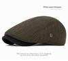 Men's Autumn & Winter Knitted Duckbill Cap with Velvet - Fashionable British Newsboy Beret