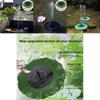 Lotus Leaf Style Solar Fountain For Garden Pond Water Feature With Floating Design