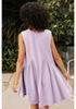 2024 Women's Casual Pleated Vest Dress with Pockets