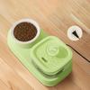 1L Automatic Cat Water Fountain 2 In 1 Cat Dog Water Dispenser Food Feeding Bowl Large Capacity Mute Pet Feeder Pet Supplies