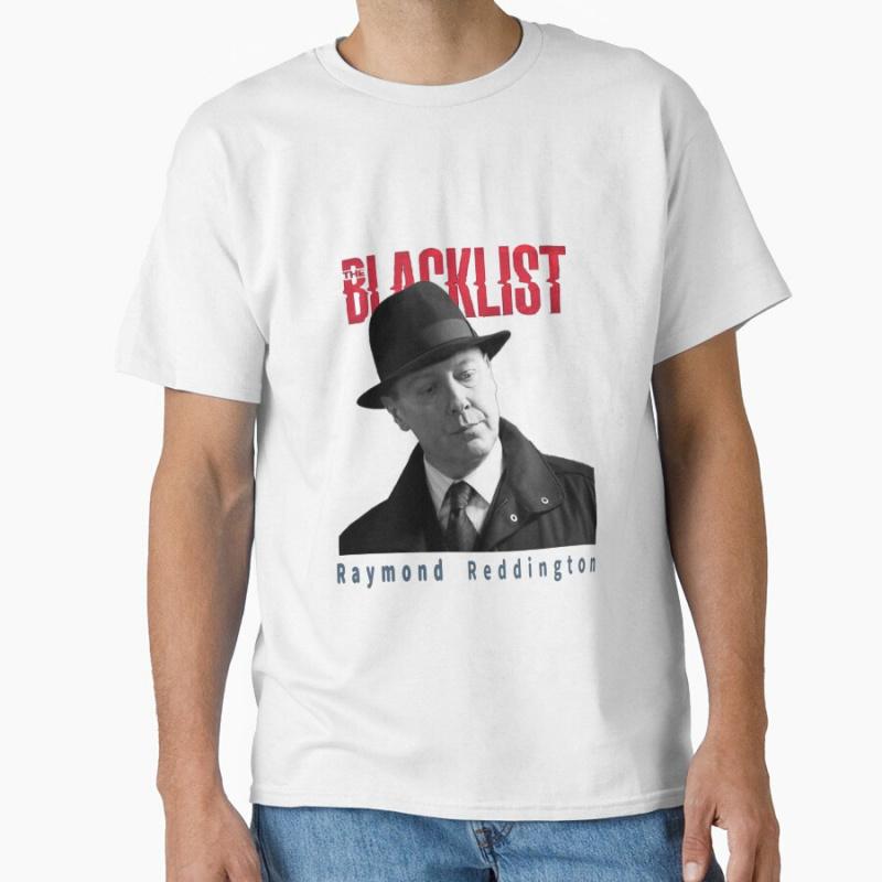 raymond reddington the blacklist tv show Retro tv series 100% cotton printed t shirt for men