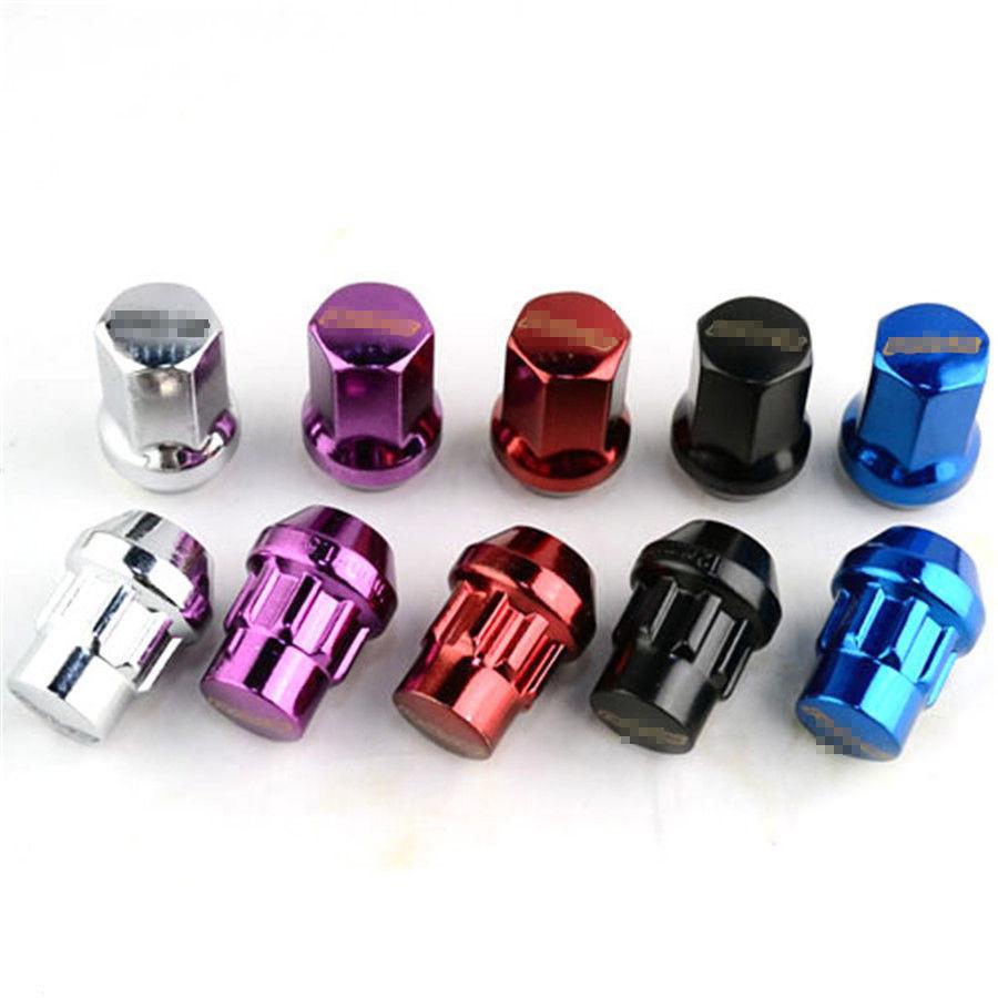 20* M12X1.5MM Silver Anti-theft Wheel Nuts alloy steel TUNER RACING WHEEL LUG NU
