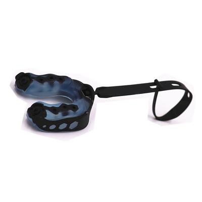 Sportlicher Mundschutz, Zahnschutz, weicher EVA-Sport-Boxmundschutz mit Riemen, Blau