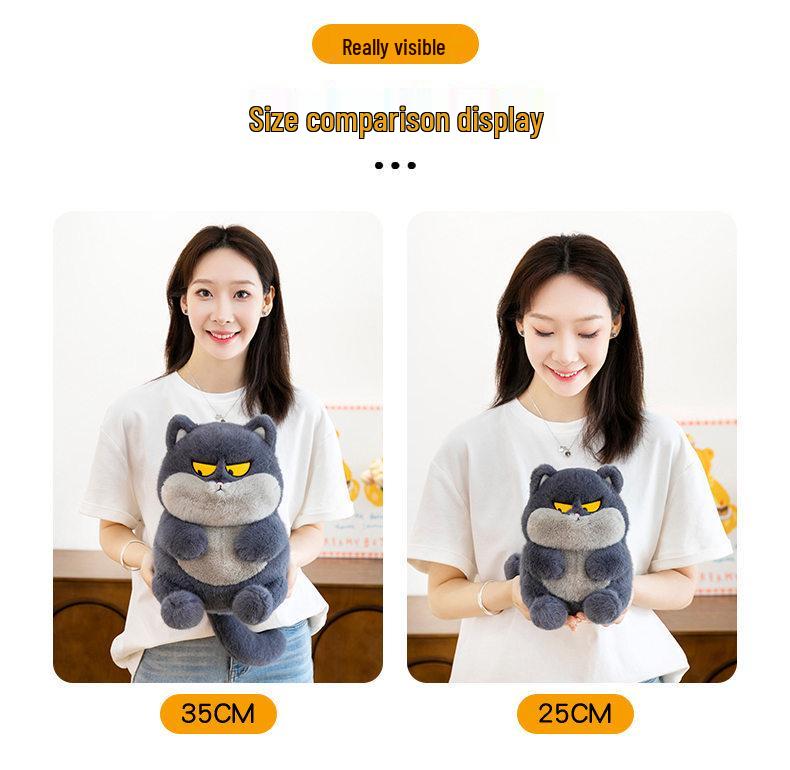 High-cold Swagger Cool Kitten Plush Doll - Super Cute Cat Toy for Girls