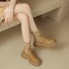 Winter New Sponge Cake Thick Bottom Elastic Socks Boots for Women's Fashion Style Versatile Short Legged Boots
