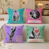 I'M NOT LAZY Cushion Cover Breathable Organic Short Plush Pillow Case Machine Washable Wrinkle-Resistant Soft Durable