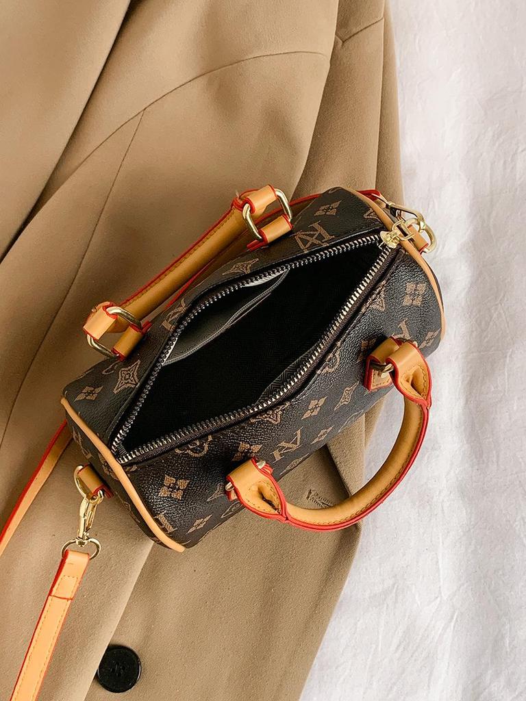 2025 Women's Classic Monogram Boston Pillow Bag - Versatile Fashion Handbag & Crossbody Shoulder Bag