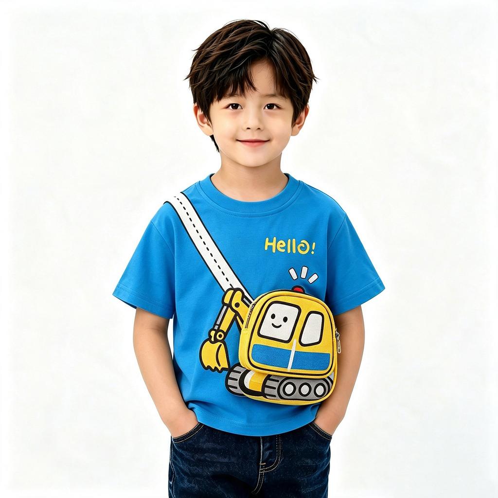 Kids Unisex Long Sleeve T-Shirt Print Comfortable Inner Layer Casual Top for Boys and Girls