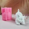 Cats Shape Silicone Candle Molds for Candle Soap Candy Gypsum Decoration Temperature Resistant Fondant Silicone Mold
