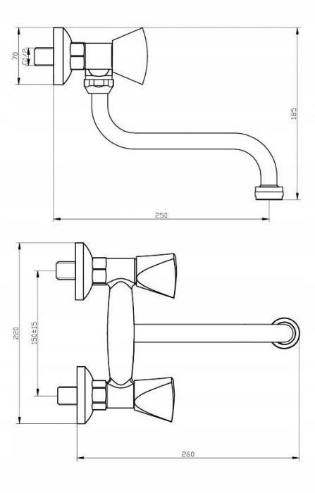Exclusive Wall-Mounted Kitchen Sink Faucet
