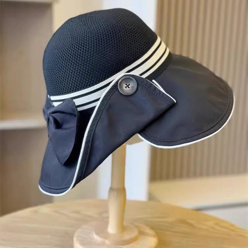 Sun Protection Cap Women's Anti-purple Line Sun Hat Foldable Vinyl Button Bucket Hat Face Cover Large Brim Sun Hat