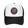 Umbrella Corporation Print Mesh Baseballkappen Unisex Hip Hop Verstellbare Snapback-Hüte Damen Herren Sommer Atmungsaktive Sonnenblenden Hüte