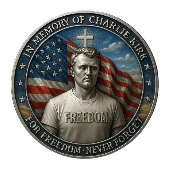 Pamětní mince Charlieho Kirka Pocta pravdě svobodě Pamětní mince Inspirativní suvenýr pro fanoušky