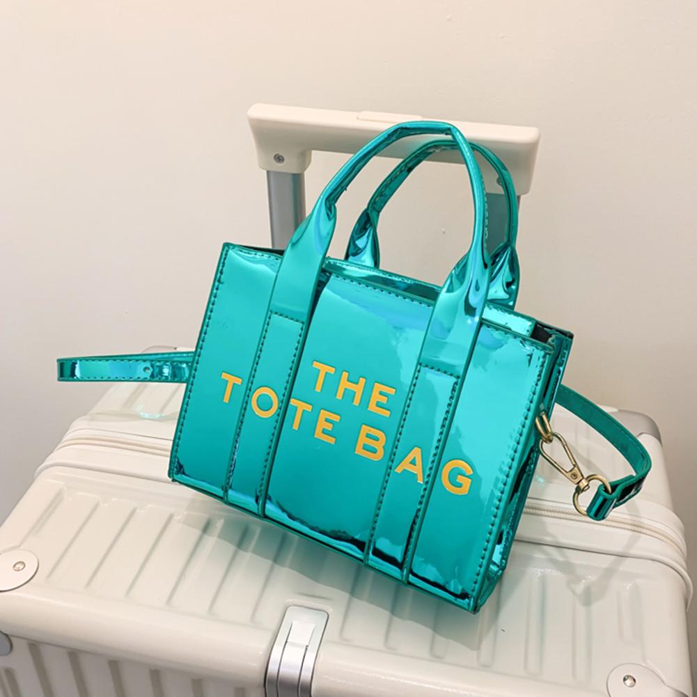 Женская роскошная дизайнерская сумка, модная лакированная кожаная сумка-тоут, большая вместимость, сумка-портфель для путешествий на открытом воздухе, работы, шопинга